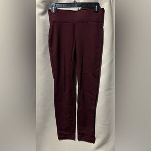 Roz & Ali Maroon Leggings XS